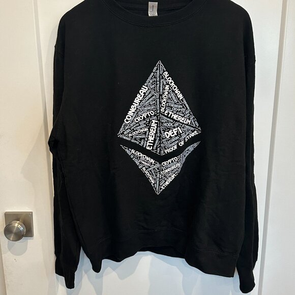 Crypto Coin Bureau ETH Word Game Sweatshirt - Men's XL - Picture 1 of 7